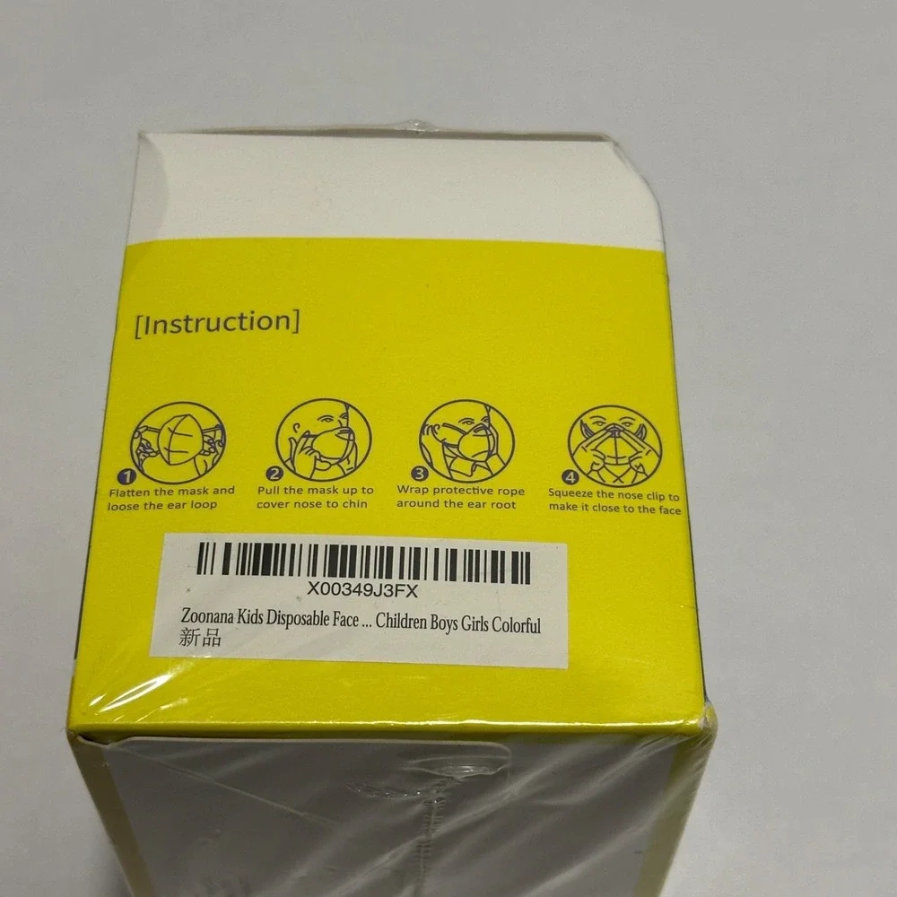 Kids Protective Mask 30pcs Non-Medical Disposable Multi-Color New Sealed